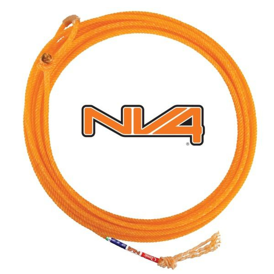 Corda para Laço em Dupla Team Roping 4 Tentos Laranja Nv4 1238